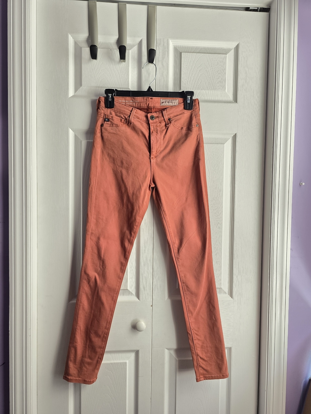 Anthropologie Rust AG Adriano Goldschmied High Rise Abby Ankle Size 25R L 38.5in